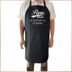 Tablier - Papa le roi de la cuisine - Brod N' Flock