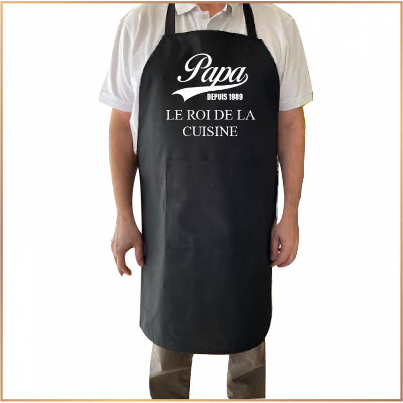 Tablier - Papa le roi de la cuisine - Brod N' Flock
