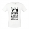T-shirt - Un verre de vin c'est bon pour la santé - Brod N' Flock