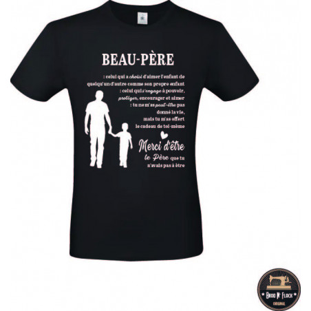 T-shirt - Je ne suis pas le beau-Père je suis le père - Brod N' Flock