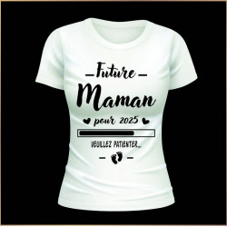 T-shirt - Future Maman pour 2025 - Brod N' Flock