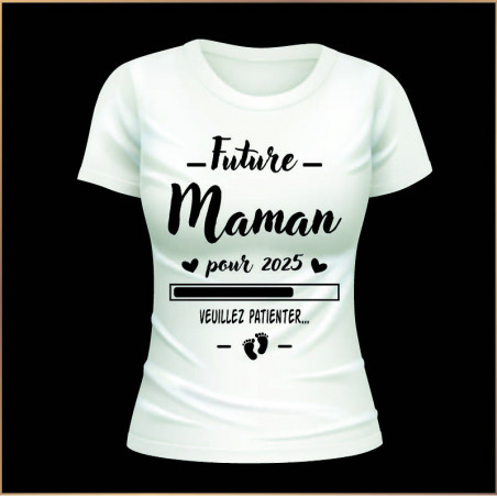 T-shirt - Future Maman pour 2025 - Brod N' Flock