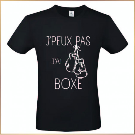 T-shirt - J'peux pas j'ai boxe - Brod N' Flock