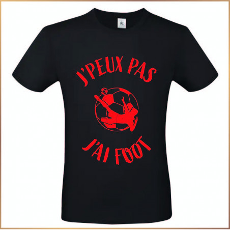 T-shirt - J'peux pas j'ai foot - Brod N' Flock