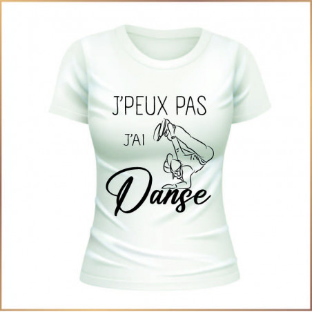 T-shirt - J'peux pas j'ai danse - Brod N' Flock