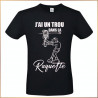 T-shirt - J'ai un trou dans la raquette - Brod N' Flock
