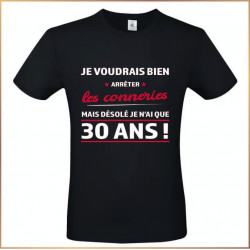 T-shirt - Je voudrais bien arrêter les conneries mais - Brod N' Flock