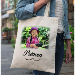 copy of copy of Tote bag avec photo et prénom