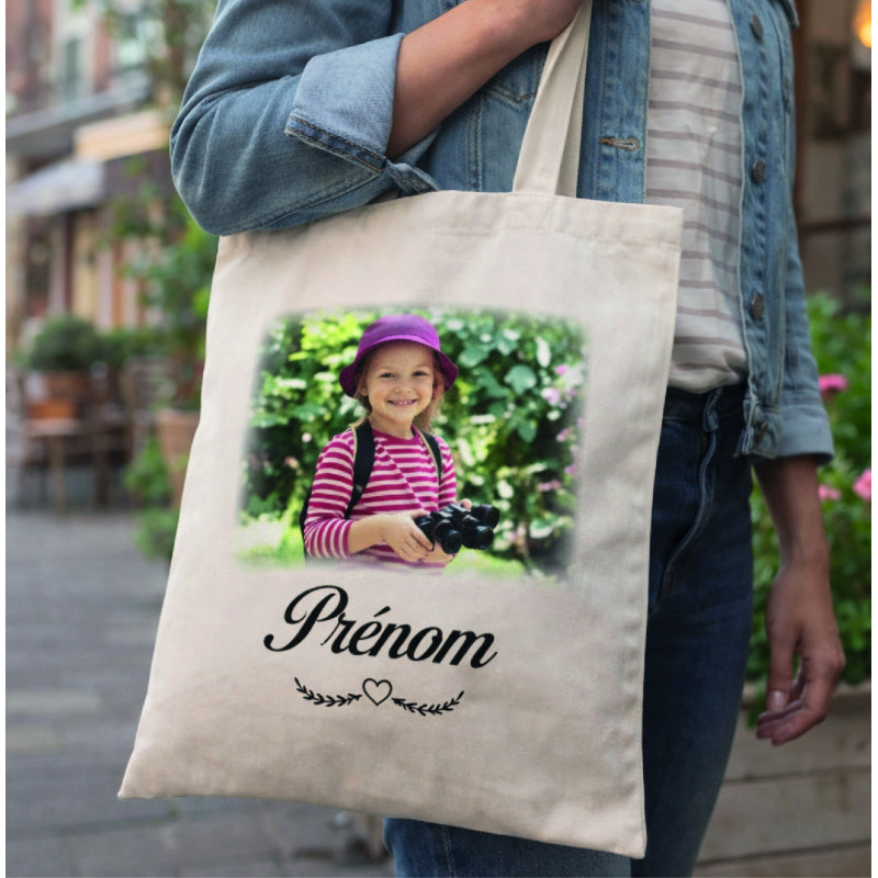 copy of copy of Tote bag avec photo et prénom