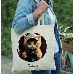 Tote bag - photo et prénom - Brod N' Flock