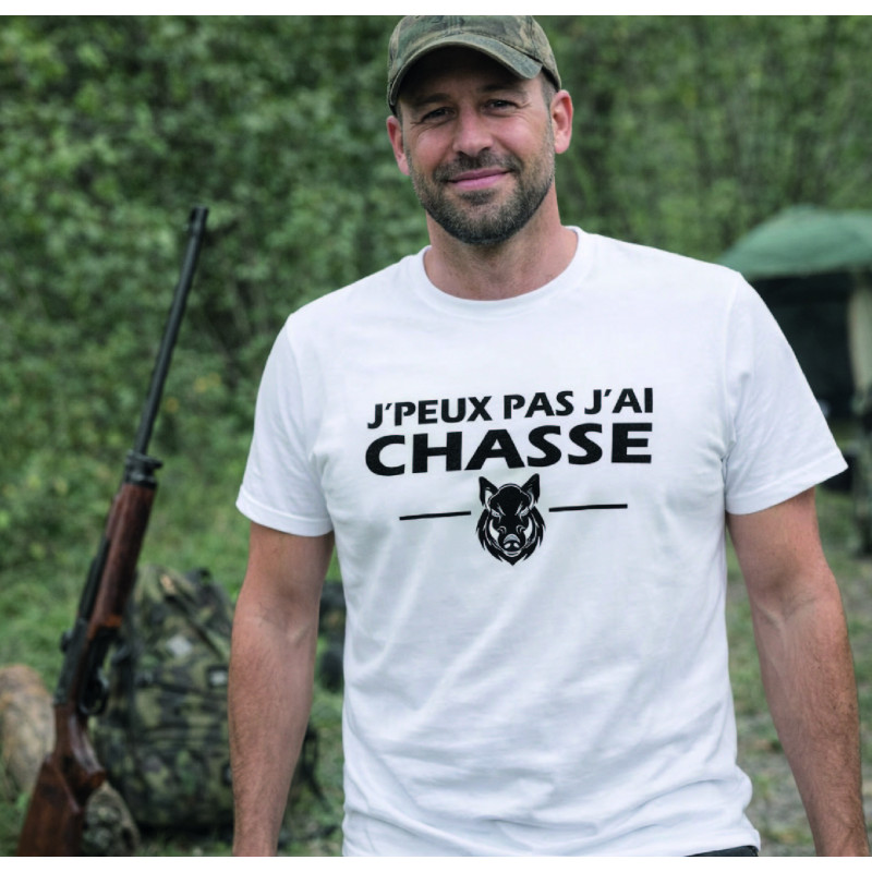 T-shirt - J'peux pas j'ai chasse - Brod N' Flock