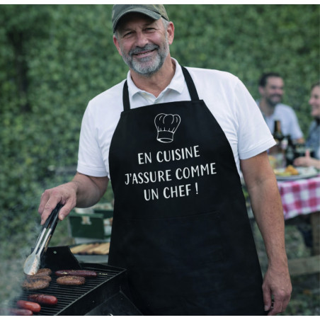 Tablier - En cuisine j'assure comme un chef - Brod N' Flock