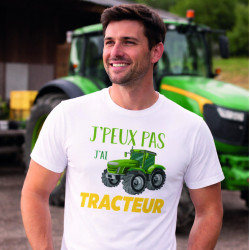 T-shirt - J'peux pas j'ai tracteur - Brod N' Flock