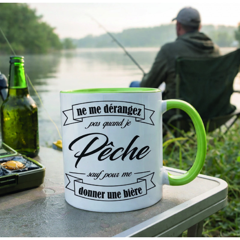 Mug - Ne me dérangez pas quand je pêche sauf pour ... - Brod N' Flock