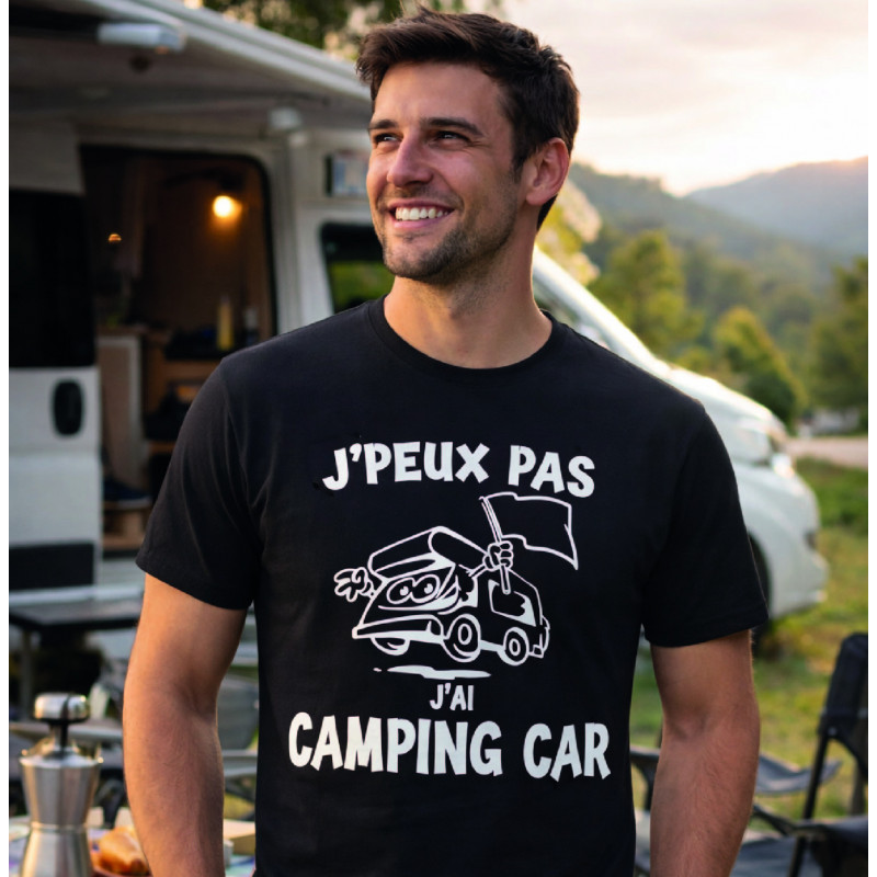T-shirt - J'peux pas j'ai camping car - Brod N' Flock