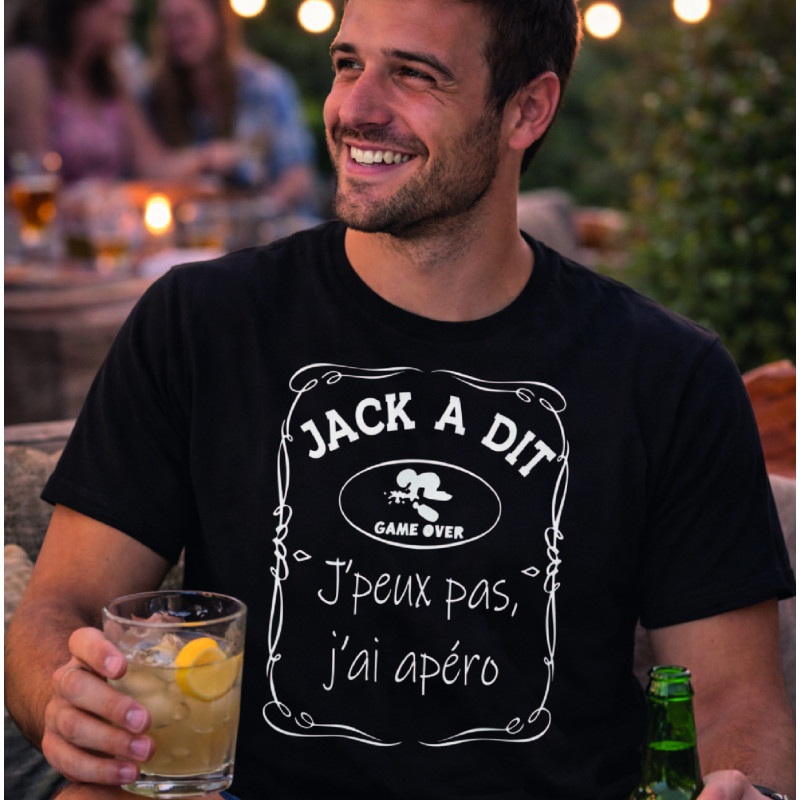 T-shirt - Jack a dit j'peux pas j'ai apéro - Brod N' Flock