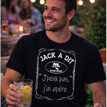 T-shirt - Jack a dit j'peux pas j'ai apéro - Brod N' Flock