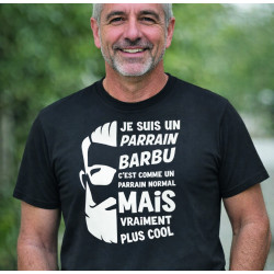 T-shirt - Je suis un Parrain barbu comme un parrain... - Brod N' Flock