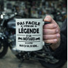 Mug - Pas facile d'être une légende et un motard à la  - Brod N' Flock
