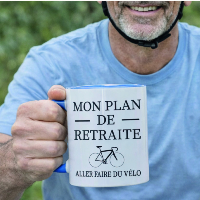 Mug - Mon plan de retraite aller faire du vélo - Brod N' Flock