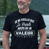 T-shirt-Je ne vieillis pas je prends juste de la valeur- Brod N' Flock