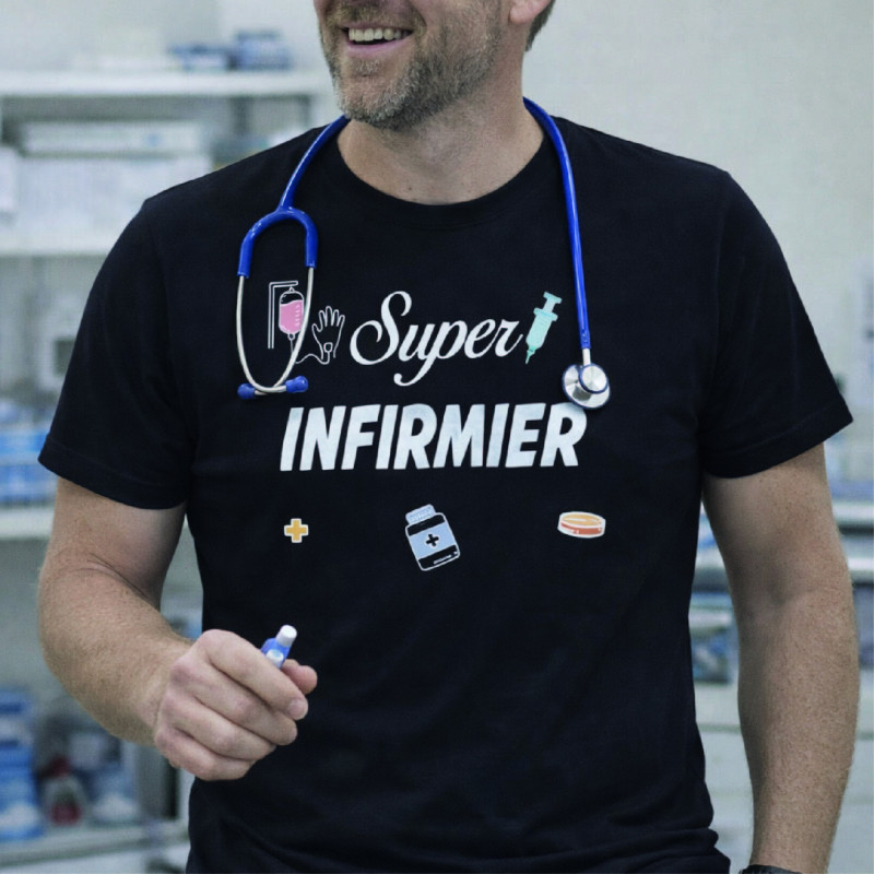 T-shirt - Super infirmier - Brod N' Flock