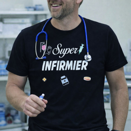 T-shirt - Super infirmier - Brod N' Flock
