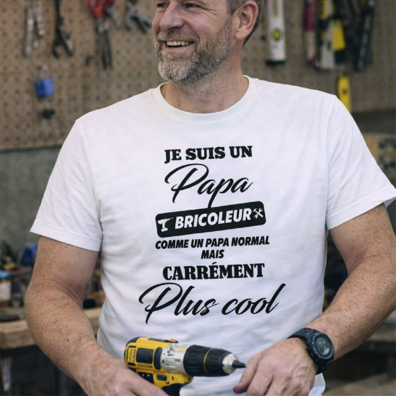 T-shirt - Je suis un Papa bricoleur - Brod N' Flock