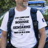 T-shirt- Compliqué d'être un beau gosse et un gendarme - Brod N' Flock
