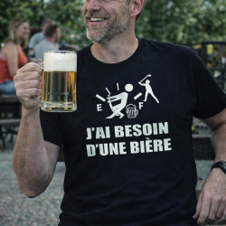 T-shirt - J'ai besoin d'une bière - Brod N' Flock