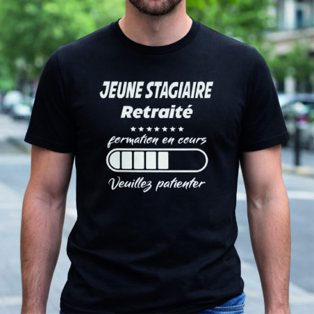 T-shirt - Jeune stagiaire retraité formation en cours - Brod N' Flock