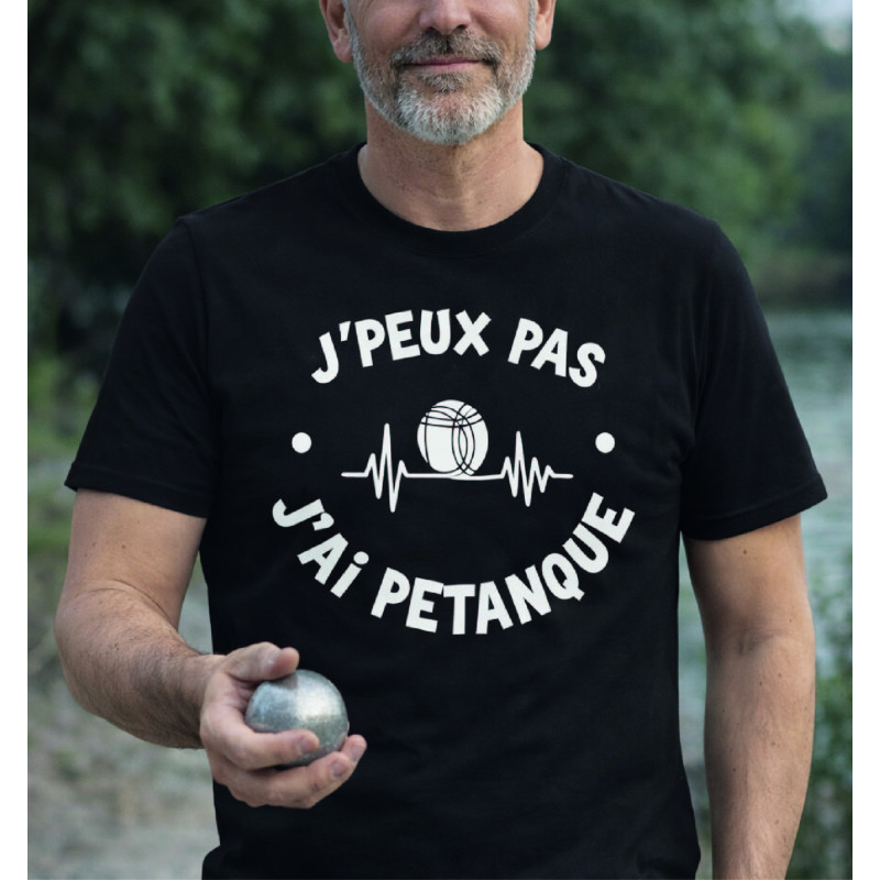 T-shirt - J'peux pas j'ai pétanque - Brod N' Flock