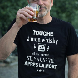 T-shirt - Touche à mon whisky et tu verras si ... - Brod N' Flock
