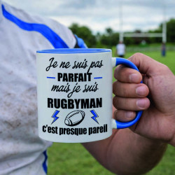 Mug - Je ne suis pas parfait mais je suis rugbyman - Brod N' Flock