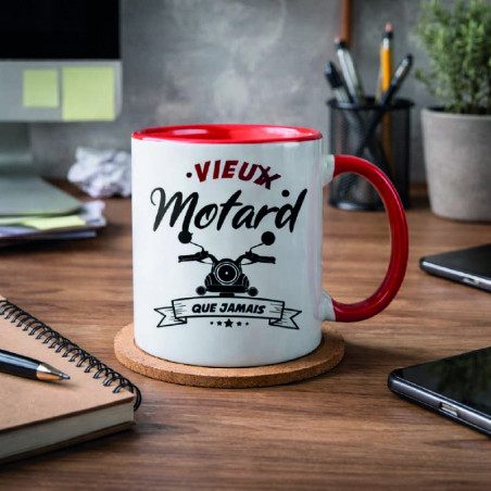 Mug - Vieux motard que jamais - Brod N' Flock