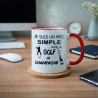 Mug - Je suis un mec simple j'aime le golf et le ... - Brod N' Flock