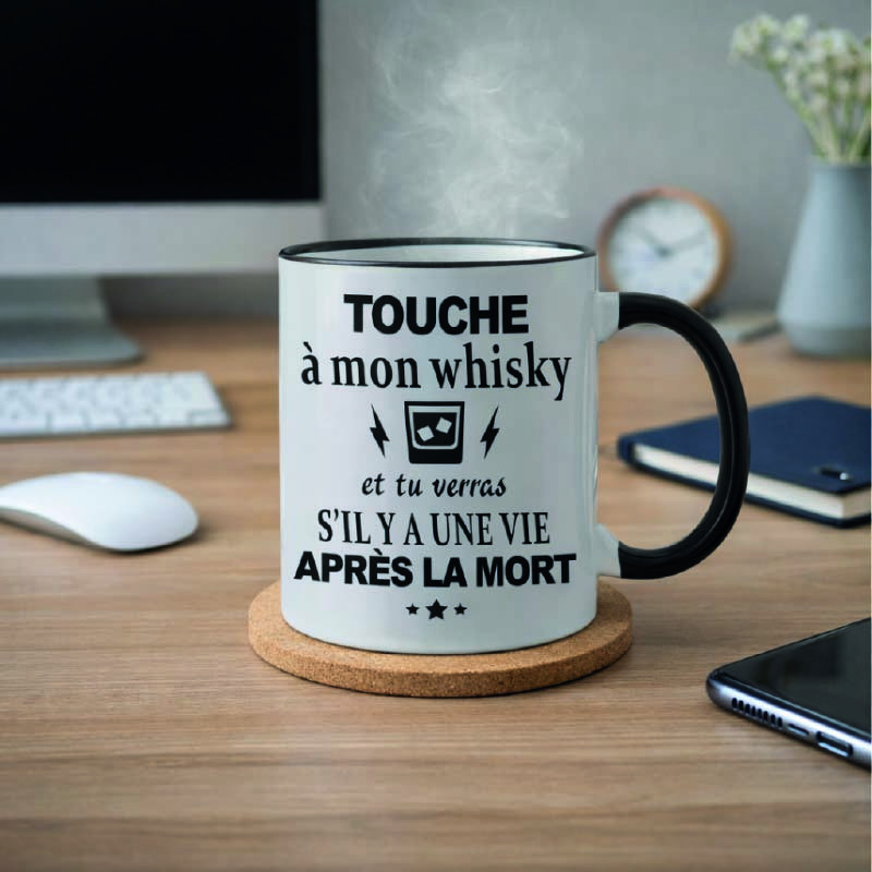Mug - Touche à mon whisky et tu verras si il y a une...- Brod N' Flock