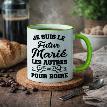 Mug - Je suis le futur marié les autres sont juste la..- Brod N' Flock