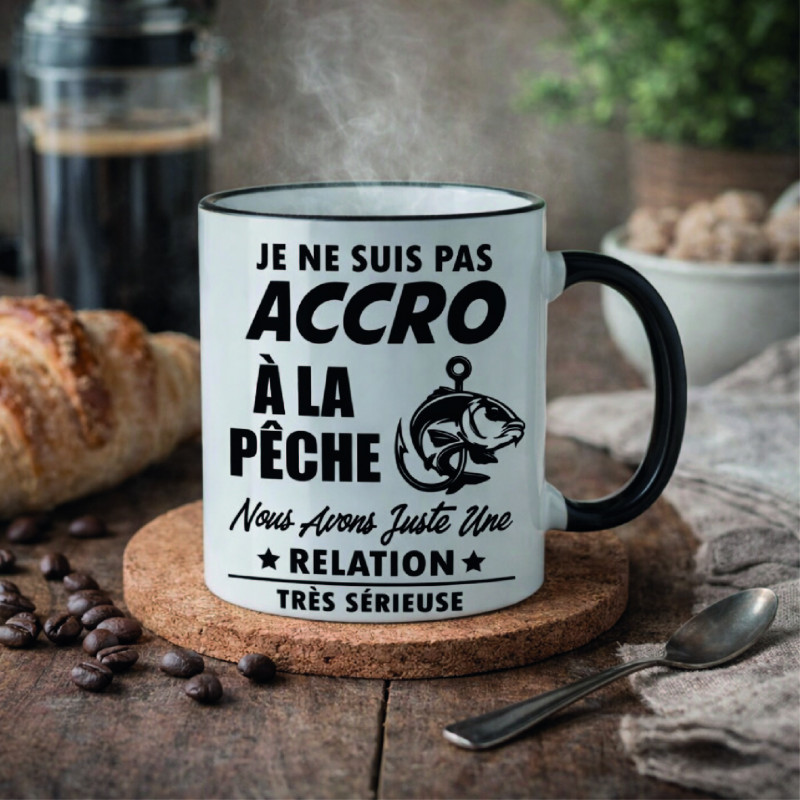 Mug - Je ne suis pas accro à la pêche nous avons juste - Brod N' Flock