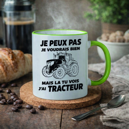 Mug - Je peux pas je voudrais bien mais ... - Brod N' Flock