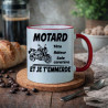 Mug - Motard têtu râleur sale caractère et je t'... - Brod N' Flock