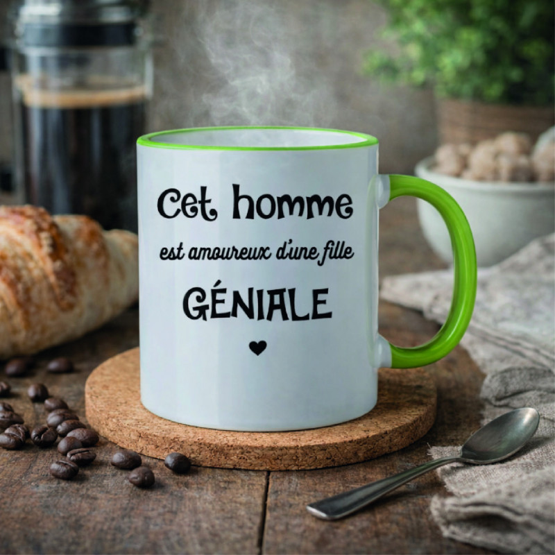 Mug - Cet homme est amoureux d'une fille géniale - Brod N' Flock