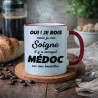 Mug -Oui je bois mais je me soigne il y a marqué Médoc - Brod N' Flock