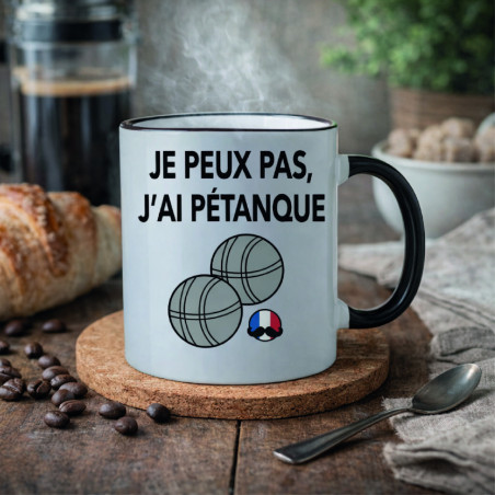 Mug - J'peux pas j'ai pétanque - Brod N' Flock