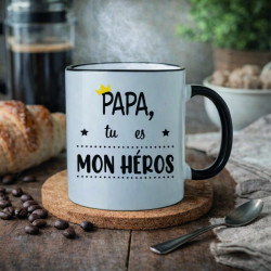 Mug - Papa tu es mon héros - Brod N' Flock