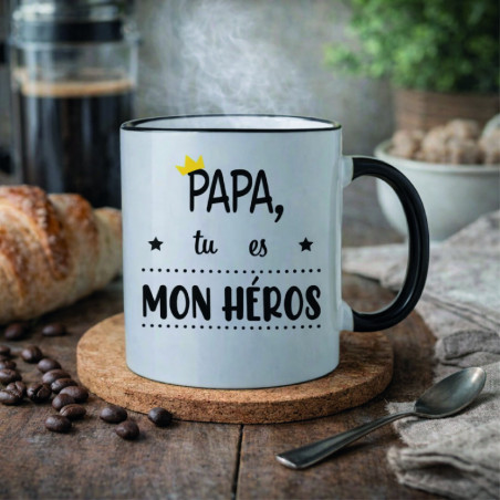 Mug - Papa tu es mon héros - Brod N' Flock