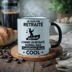 Mug - Je suis un retraité pêcheur comme un retraité ...- Brod N' Flock