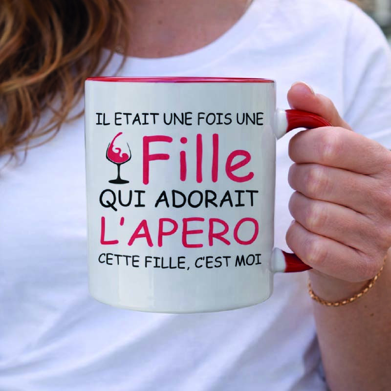 Mug - Il était une fois une fille qui adorait l'apéro - Brod N' Flock