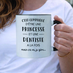 Mug - C'est compliqué d'être une princesse et une... - Brod N' Flock