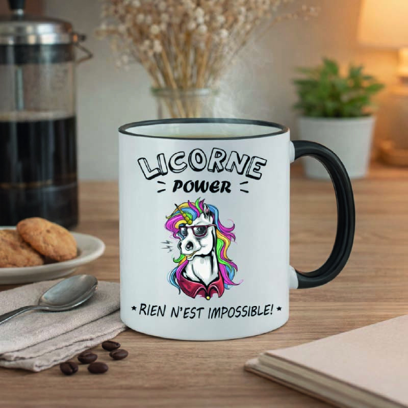 Mug - Licorne power ! - Brod N' Flock